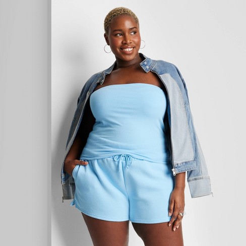 Women's Tube Top - Wild Fable™ Light Blue Xxl : Target