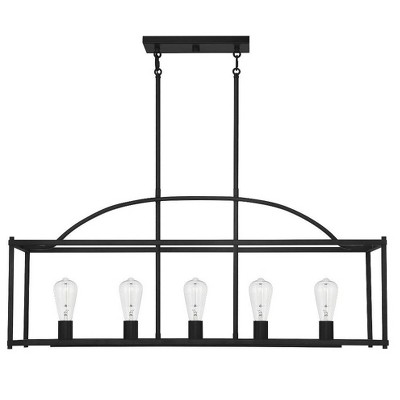 Savoy House Palladian 5 - Light Chandelier in  Matte Black