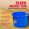 Little Giant Plastic Outdoor Muck Tub Utility Bucket w/ Handles - 2 of 4