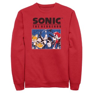 Mens Sonic the Hedgehog Trio Group Shot Sweatshirt - 1 of 4