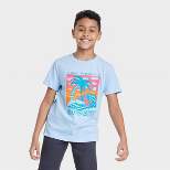 Boys' Short Sleeve 'Lobster on the Beach' Graphic T-Shirt - Cat & Jack™ Light Blue