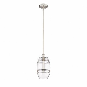 Vaz - 1 Light Stem Hung Mini Pendant In Industrial Style-9.38 Inches Tall and 8 Inches Wide - 1 of 1