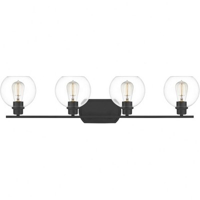 Quoizel Lighting Pruitt 4 - Light Vanity In Matte Black : Target