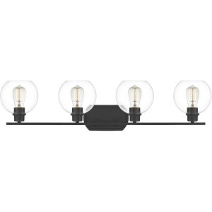 Quoizel Lighting Pruitt 4 - Light Vanity in  Matte Black - 1 of 4