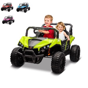 Harley-Style 24V Kids UTV Ride-on - Parent Remote Control, 2 Seats, Bluetooth Music,Storage Spaces,LED Lights & Metal Body for Ages 1-8 - 1 of 4