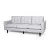 Fabric Contemporary 3-Seater Sofa with Button Tufted Waffle Stitch, Large Seating Area and Assembly Required - 3 of 4