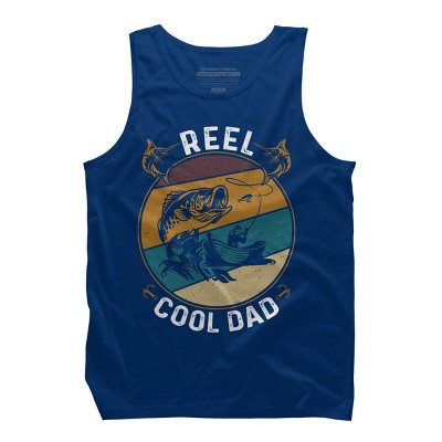 Men's Design By Humans Reel Cool Dad Fishing Boat Trip By KangThien Tank Top
