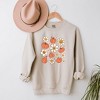 Simply Sage Market Women's Graphic Sweatshirt Distressed Flowers And Pumpkin - 2 of 2