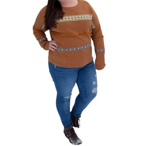 Women's Long Sleeve Sweater Plus - And The Why - 1 of 2