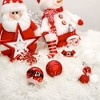 70pc Super Santa Christmas Ornament Mega Bundle Set, Red and White Baubles, Snowman, Suit, Belt, and Snowflakes| OrnamentallyYou - 2 of 4
