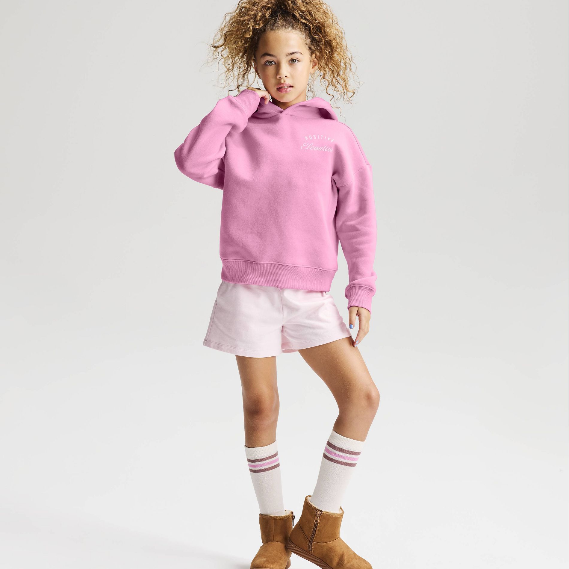 Girls' Graphic Fleece Hooded Sweatshirt - Cat & Jack™