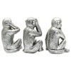 Adam & Friends See No Evil, Hear No Evil, Speak No Evil Sculpture | 3-Pack - 4 of 4