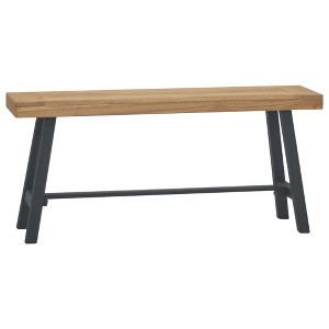 vidaXL Bench 43.3" Solid Wood Teak - 1 of 4