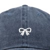 Dalix Bow Embroidered Coquette Cotton Summer Cute Outdoor Baseball Cap Dad Hat Womens - 2 of 4