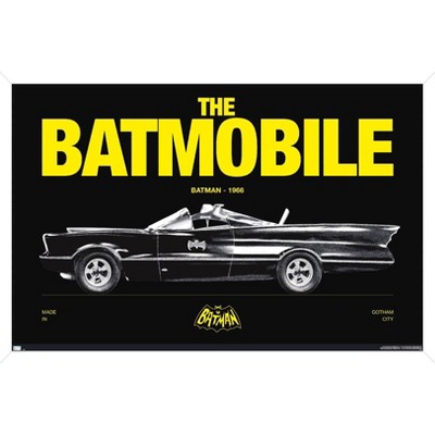 Trends International DC Comics Batman: 85th Anniversary - 1966 Batmobile Framed Wall Poster Prints