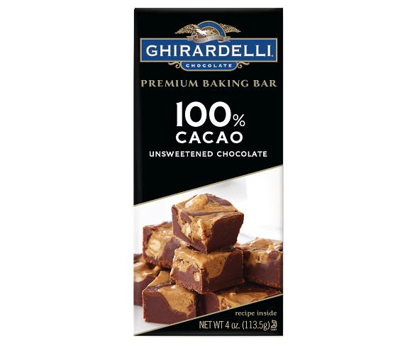 Baking Bar Ghirardelli - 100% Cacao - 4oz