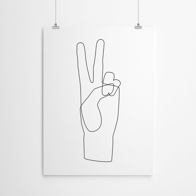 Americanflat Minimalist Peace By Explicit Design Poster Art Print, 4 of 9