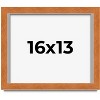 PosterPalooza | Flat Brown Picture Frame - UV Acrylic, Backing Board, Hanging Hardware Included - 2 of 4