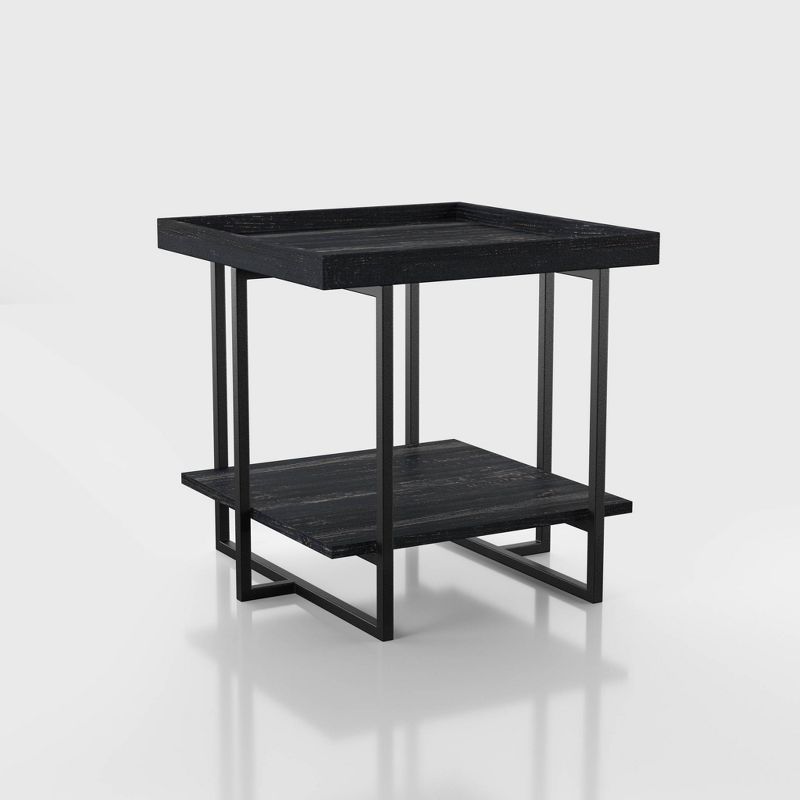 Franda Tray Top End Table Black - miBasics, 4 of 9