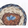 Earth Rugs Bird Nest Printed Jute Coaster – 5"x5" Round Rustic Coaster with Spring Nest Design - 2 of 3