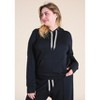 POPLINEN Betty Modal Hoodie - Black - 2 of 4