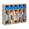 ECR4Kids Streamline 5-Section Toddler Coat Locker, Classroom Furniture - 4 of 4