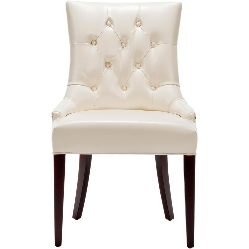 Amanda 19"H Tufted Chair with Nickel Nail Heads  - Safavieh, 1 of 7