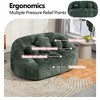 MOONMISS Chenille Bean Bag Chair Lazy Chair Durable Comfort Lounger High Back Bean Bag Chair Couch - 3 of 4