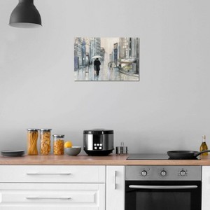 iCanvas Spring Rain New York Neutral by Julia Purinton Canvas Print Wall Art - 1 of 3