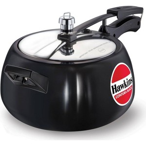 Hawkins 5L Hard Anodized Pressure Cooker: Aluminum, Cool Touch Handle, Stovetop, Black, 1-Year Warranty - 1 of 4