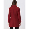 INSPIRE CHIC Women's Winter Classic Single Breasted Outwear Overcoat with Pockets - 4 of 4