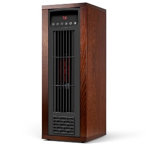 Etust 24" Infrared Space Heater, 6 Quartz Heating Tubes Tower Heater with ECO Energy-Saving Mode, Portable Room Heater - 1 of 4