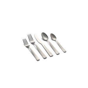 41pc Stainless Steel Mena Frost Silverware Set with Holder - Cambridge Silversmiths: Flatware Set for 8, Dishwasher-Safe - 1 of 4