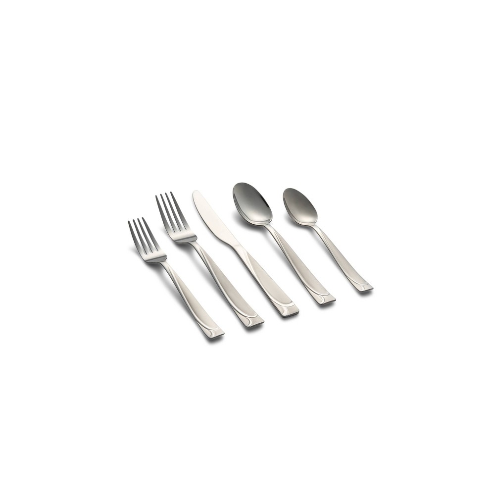 Photos - Other Appliances 41pc Stainless Steel Mena Frost Silverware Set with Holder - Cambridge Sil
