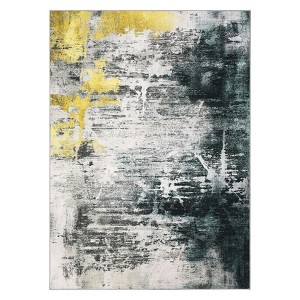 Area Rug, Ultra-Soft Washable Rug for Living Room, Dinner Room, Bedroom, Non-Slip Modern Abstract Rug - 1 of 4