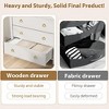 Modern Wide Drawer Dresser with Drawers, Wooden Dressers of Drawers Freestanding for Bedroom, Nursery, Living Room, White - 4 of 4