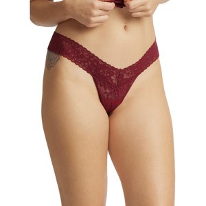 Hanky Panky Women's Daily Lace Low Rise Thong - One Size - 1 of 3