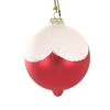 Bethany Lowe 3.75 In Retro Deer Indent Ornament Christmas Snow Scene Tree Ornaments - 2 of 3