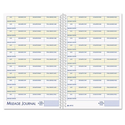 Adams Vehicle Mileage and Expense Book 5 1/4 x 8 1/2 49 Forms 63 Pages AFR12