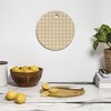 Colour Poems Retro Geometric Pattern III Cutting Board Round - Deny Designs - 3 of 3