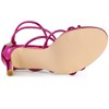 Allegra K Women's Open Toe Strappy Buckle Straps Stiletto Heel Sandals - 4 of 4