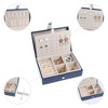 Unique Bargains Travel Portable PU Leather Jewelry Organizer Case Storage - 4 of 4