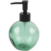 Home Mart Goods Green Clear Transparent Elegant Glass Bathroom Accessories Set - Soap Dispenser, Soap Dish & Tumbler - 2 of 4
