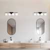 Dainolite Vivaldi 4 - Light Vanity in  Matte Black/Aged Brass - 4 of 4