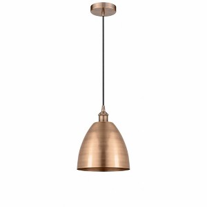 Edison Dome - 1 Light Cord Hung Mini Pendant In Industrial Style-12.88 Inches Tall and 9 Inches Wide - 1 of 1