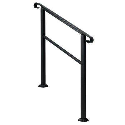 Jomeed Up040 1, 2, Or 3 Step Wrought Iron Transitional Entrance ...