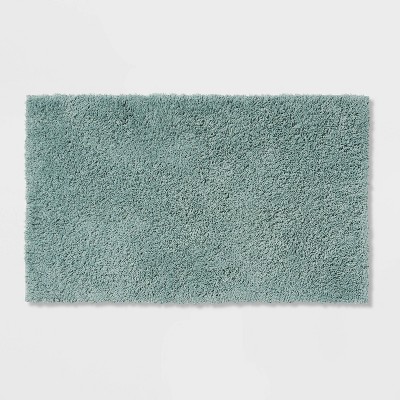 Reya Teal Blue Bath Mat