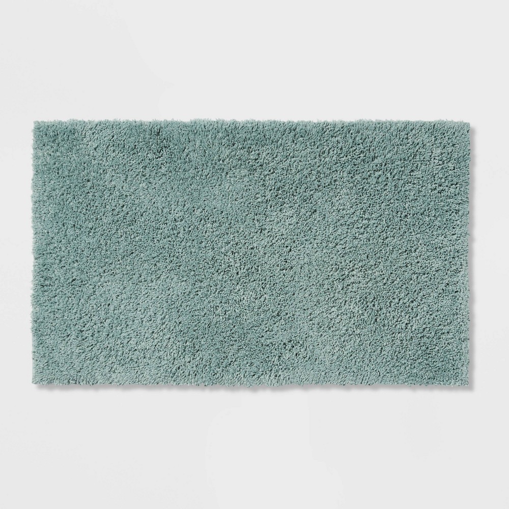 20inx34in Antimicrobial Bath Rug Aqua - Threshold™