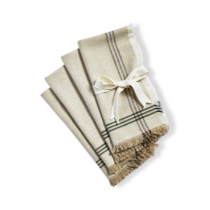 TAG Wilde Pine Border Stripe Napkin S/4 - 1 of 1