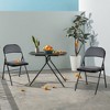 CAVINAS PU Leather Folding Dining Chair with Padded Seat & Back,Armless Chairs with Metal Frame for Indoor Outdoor Events,Party - 2 of 4